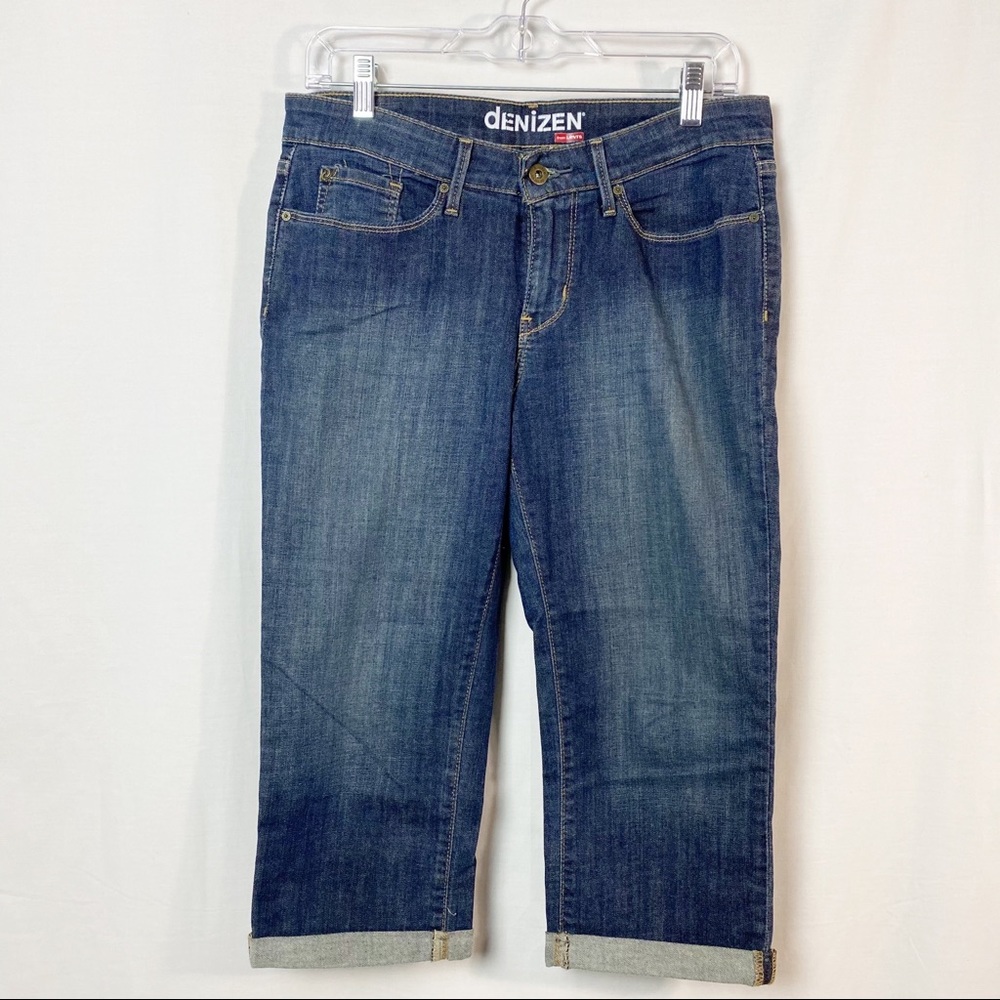 Vintage Levi’s Denizen Dark Wash Roll Cuff Capri Jeans 6